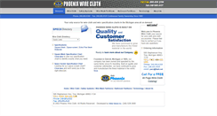 Desktop Screenshot of phoenixwirecloth.com